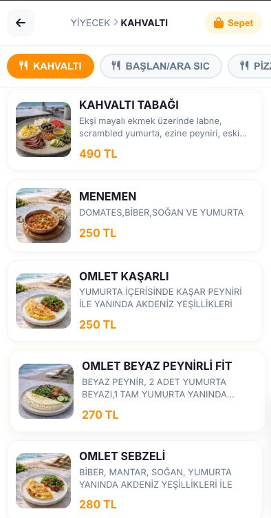 Fotoğraflı QR menünüz her zaman güncel